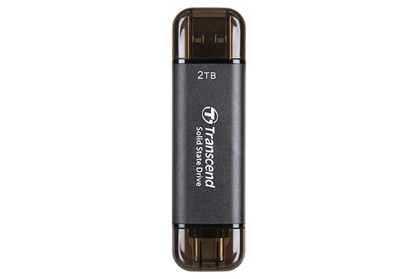 Transcend ESD310 Portable 256GB Siyah SSD USB Type-A, Type-C (TS256GESD310C)