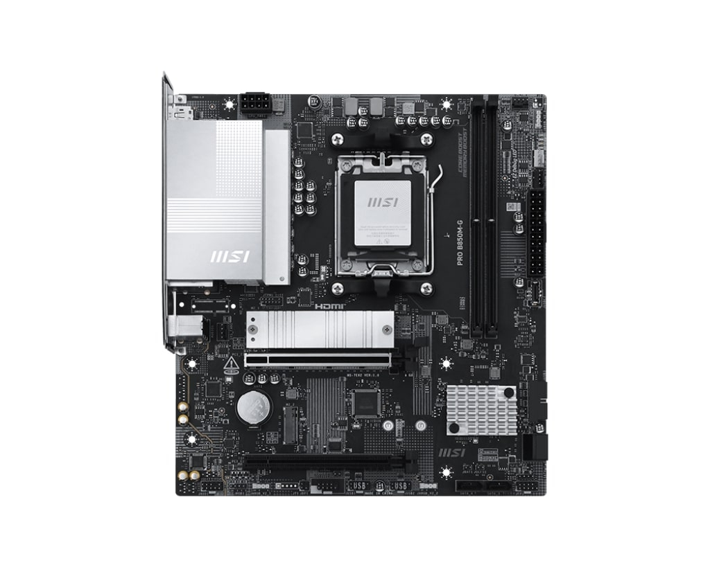 MSI PRO B850M-G M5 DDR5 8200MHZ(OC) HDMI DP 2X M.2 USB 10GBS 5G LAN MATX
