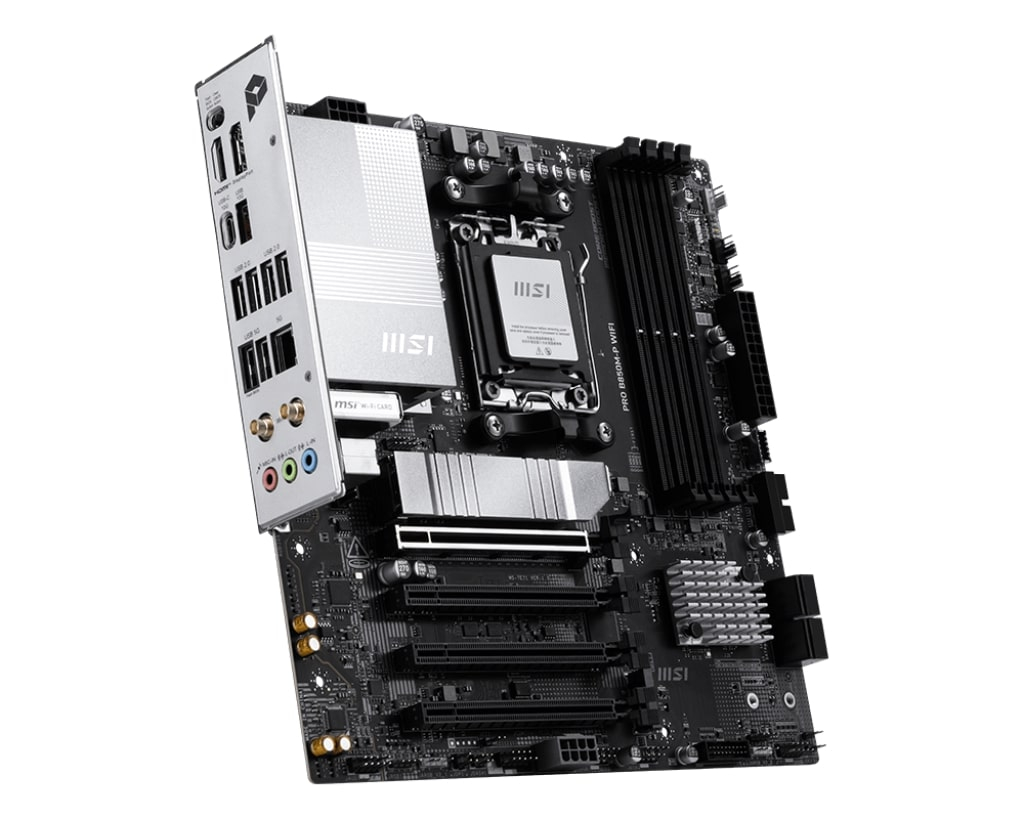 MSI PRO B850M-P WIFI DDR5 AM5 8200MHZ(OC) HDMI DP 3X M.2 USB 10GBS 5G LAN WI-FI 7 MATX