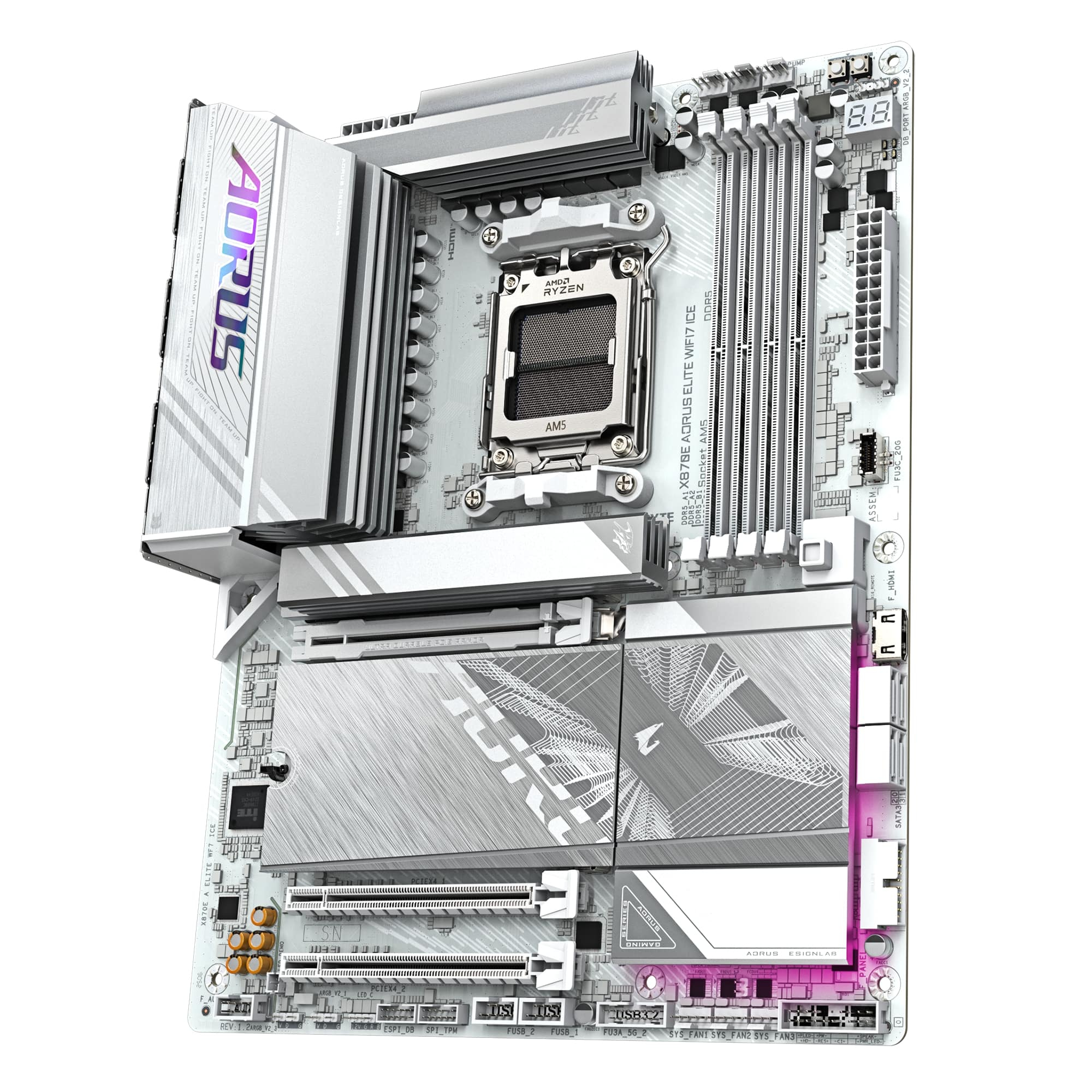 GIGABYTE X870E AORUS ELITE WIFI7 ICE DDR5 M.2 HDMI DP ATX AM5